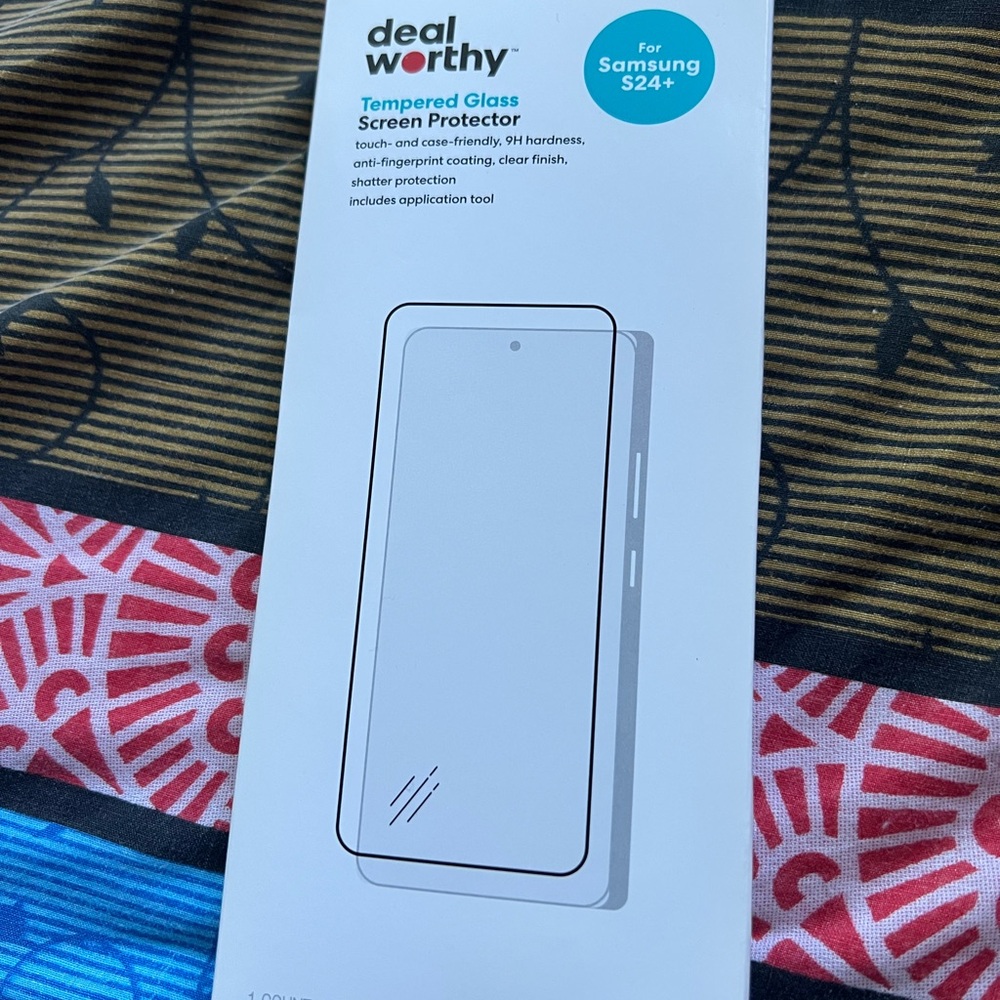 Samsung S24+ Tempered Glass Screen Protector - White